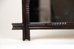 19th Century Rsutic Black Forest Mirror Basswood Hand Carved AT circa 1890 - 4523900