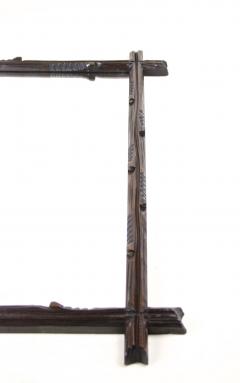 19th Century Rsutic Black Forest Mirror Basswood Hand Carved AT circa 1890 - 4523902