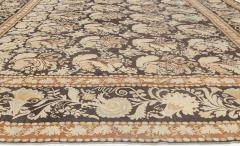 19th Century Russian Bessarabian Black Background Wool Carpet - 2460816