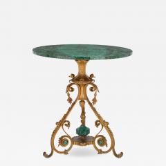 19th Century Russian malachite and gilt bronze gueridon - 1245602