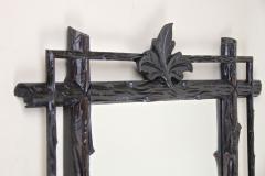 19th Century Rustic Black Forest Mirror Hand Carved Austria circa 1880 - 4121882