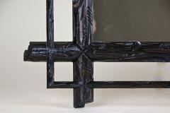 19th Century Rustic Black Forest Mirror Hand Carved Austria circa 1880 - 4121889