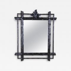 19th Century Rustic Black Forest Mirror Hand Carved Austria circa 1880 - 4121925