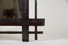 19th Century Rustic Black Forest Mirror Hand Carved Austria circa 1880 - 4266235