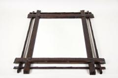 19th Century Rustic Black Forest Mirror Hand Carved Austria circa 1880 - 4266240