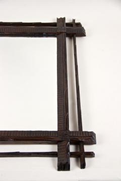 19th Century Rustic Black Forest Mirror Hand Carved Austria circa 1880 - 4266241