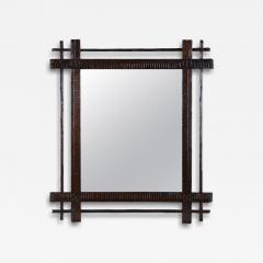 19th Century Rustic Black Forest Mirror Hand Carved Austria circa 1880 - 4267282