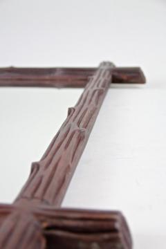 19th Century Rustic Black Forest Mirror Hand Carved Austria circa 1890 - 4480292