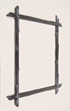 19th Century Rustic Black Forest Mirror Handcarved Austria circa 1880 - 4546741