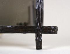 19th Century Rustic Black Forest Mirror With Oak Leaves Acorns AT ca 1870 - 4402145
