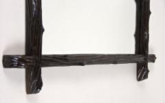 19th Century Rustic Black Forest Mirror With Oak Leaves Acorns AT ca 1870 - 4402146