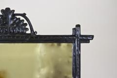 19th Century Rustic Black Forest Mirror With Oak Leaves Austria circa 1870 - 4412923