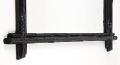 19th Century Rustic Black Forest Mirror With Oak Leaves Austria circa 1870 - 4412925