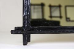 19th Century Rustic Black Forest Mirror With Oak Leaves Austria circa 1870 - 4412926