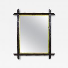19th Century Rustic Black Forest Mirror with Gilt Inner Bars AT circa 1880 - 4392495