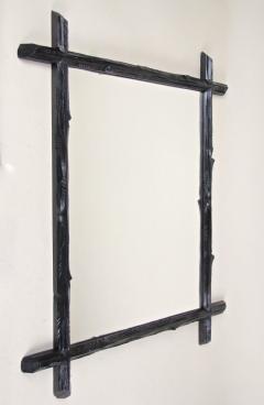 19th Century Rustic Black Forest Wall Mirror Basswood Austria circa 1880 - 4644292