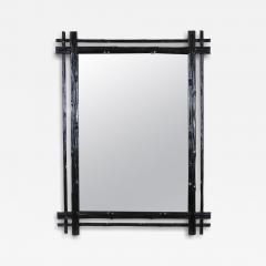 19th Century Rustic Black Forest Wall Mirror Double Framed AT circa 1880 - 4218486