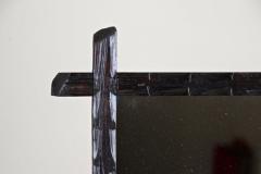 19th Century Rustic Black Forest Wall Mirror Hand Carved Austria circa 1880 - 4176628
