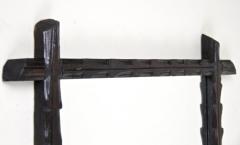 19th Century Rustic Black Forest Wall Mirror Hand Carved Austria circa 1880 - 4176629