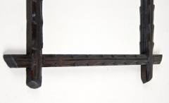 19th Century Rustic Black Forest Wall Mirror Hand Carved Austria circa 1880 - 4176634