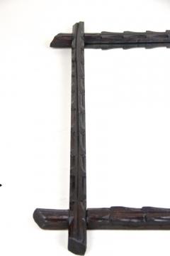 19th Century Rustic Black Forest Wall Mirror Hand Carved Austria circa 1880 - 4176639