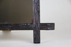 19th Century Rustic Black Forest Wall Mirror Hand Carved Austria circa 1880 - 4440967