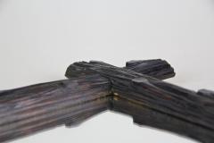 19th Century Rustic Black Forest Wall Mirror Hand Carved Austria circa 1880 - 4440977