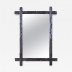 19th Century Rustic Black Forest Wall Mirror Hand Carved Austria circa 1880 - 4441084