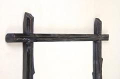 19th Century Rustic Black Forest Wall Mirror Hand Carved Austria circa 1880 - 4573424