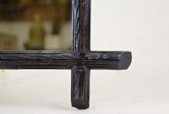 19th Century Rustic Black Forest Wall Mirror Hand Carved Austria circa 1880 - 4573426