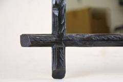 19th Century Rustic Black Forest Wall Mirror Hand Carved Austria circa 1880 - 4573428