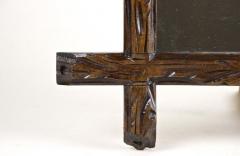 19th Century Rustic Black Forest Wall Mirror Tree Trunk Design AT ca 1880 - 4417819