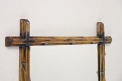 19th Century Rustic Black Forest Wall Mirror with Black Accents AT circa 1890 - 4147794