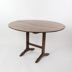 19th Century Rustic Round Fruitwood Vendange Table Circa 1800  - 2904292