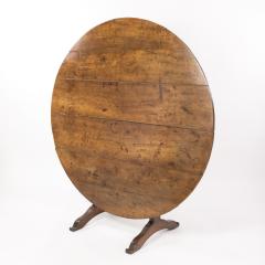 19th Century Rustic Round Fruitwood Vendange Table Circa 1800  - 2904294