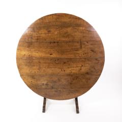 19th Century Rustic Round Fruitwood Vendange Table Circa 1800  - 2904295