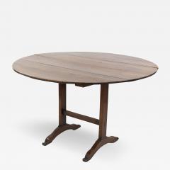 19th Century Rustic Round Fruitwood Vendange Table Circa 1800  - 2906081