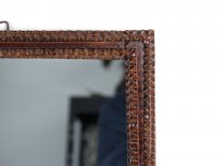 19th Century Rustic Tramp Art Mirror Handcarved Austria circa 1870 - 3539982