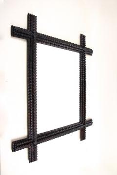 19th Century Rustic Tramp Art Wall Mirror Austria ca 1880 - 4806410