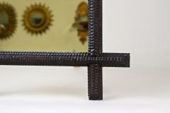 19th Century Rustic Tramp Art Wall Mirror Handcarved Austria circa 1870 - 4376847