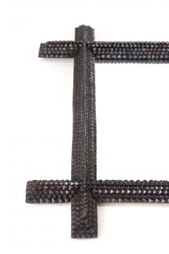 19th Century Rustic Tramp Art Wall Mirror Handcarved Austria circa 1880 - 4568056