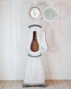 19th Century Scandinavian Painted Pine Longcase Clock - 4564529