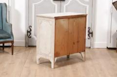 19th Century Scandinavian Three Drawer Chest with Carved Motifs - 3564742