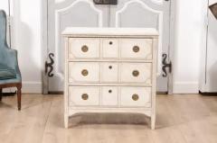 19th Century Scandinavian Three Drawer Chest with Carved Motifs - 3564782