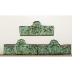 19th Century Set of 3 Oxidized Copper Panels - 2951157