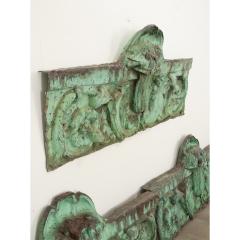 19th Century Set of 3 Oxidized Copper Panels - 2951180