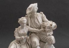 19th Century Sevres Style Bisque Porcelain Figural Pastoral Group - 3007515