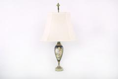 19th Century Sevres Style Porcelain Onyx Base Table Lamps - 1964058