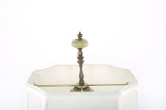 19th Century Sevres Style Porcelain Onyx Base Table Lamps - 1964073