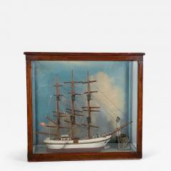 19th Century Ship Model Diorama American circa 1880 - 2962766